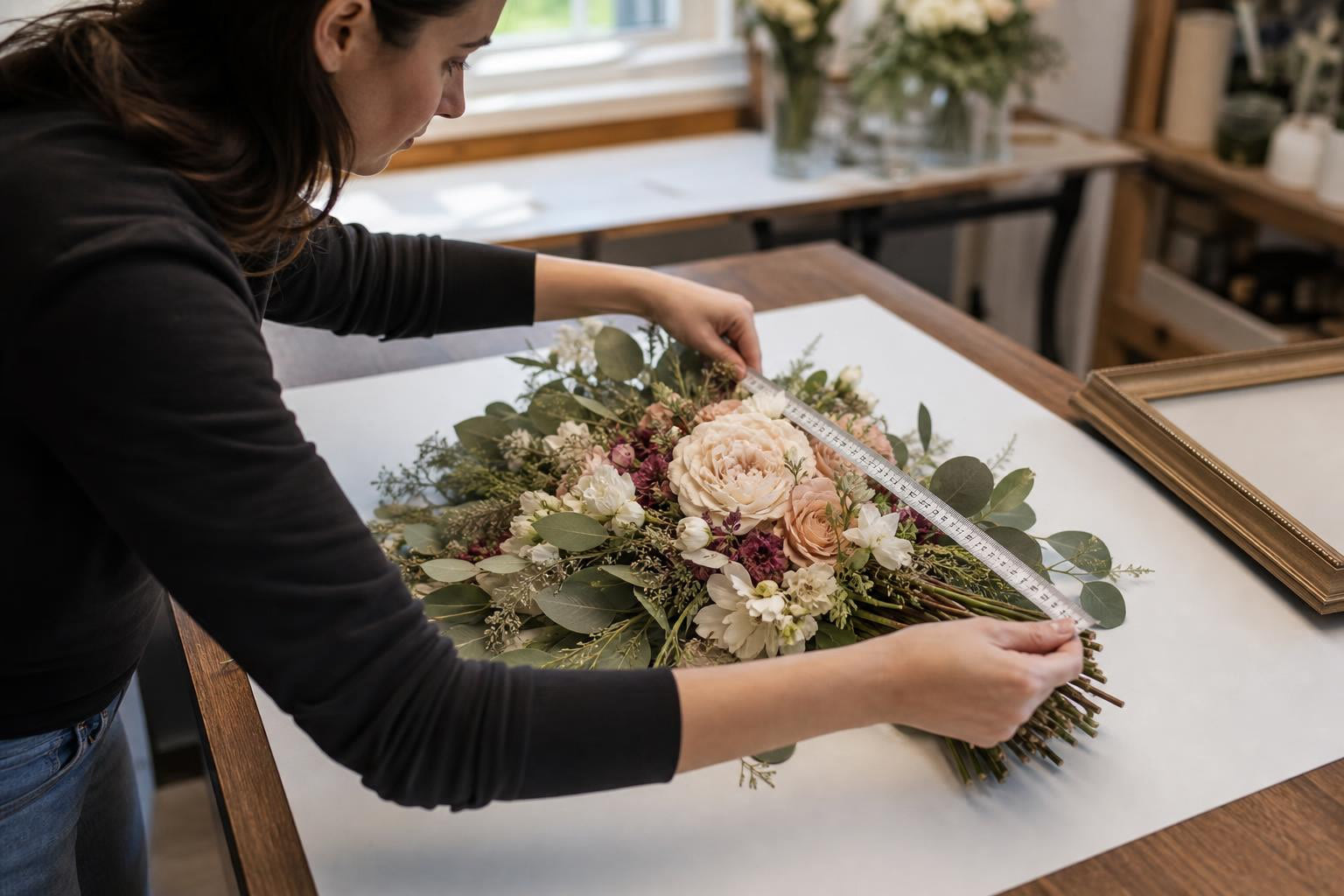 How to Measure a Bouquet for a Custom Preserved Frame (2026)