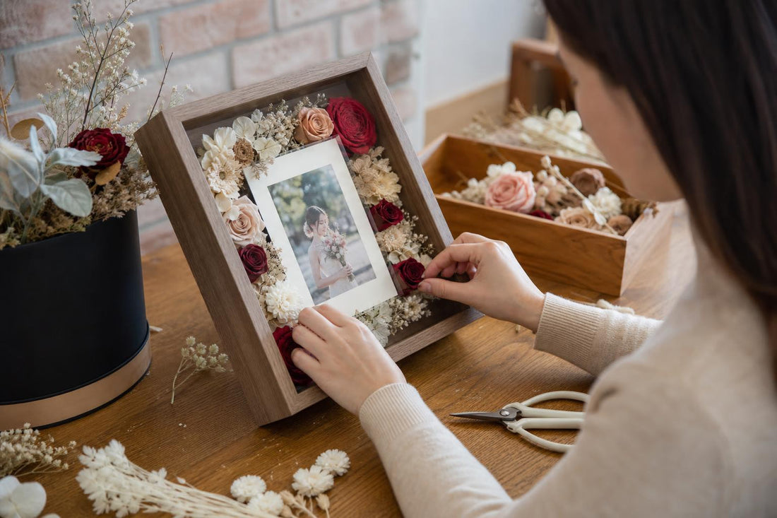 How to Add a Portrait or Photo to a Preserved Flower Frame