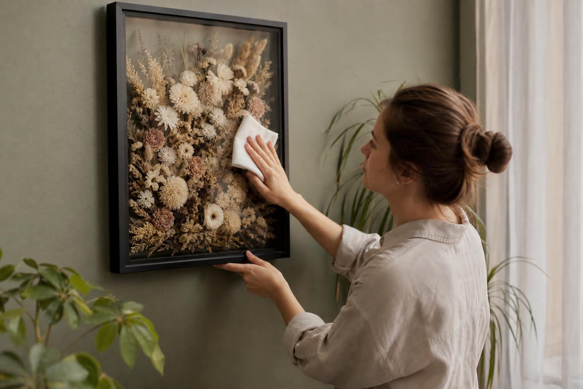 Preserved Floral Wall Art: Care Instructions & Maintenance