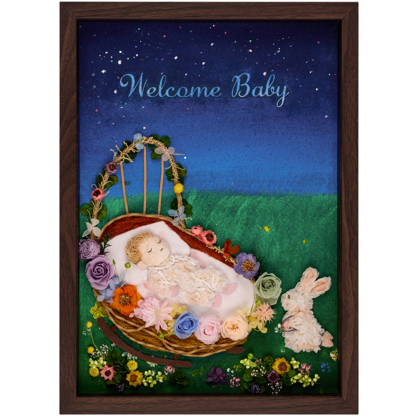 Personalized Baby Keepsake Frame – Welcome Your Little One